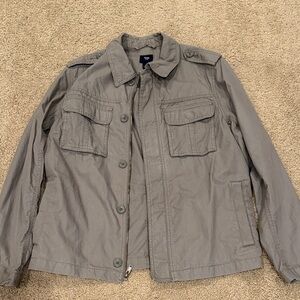 GAP Men's Gray Military Field Jacket